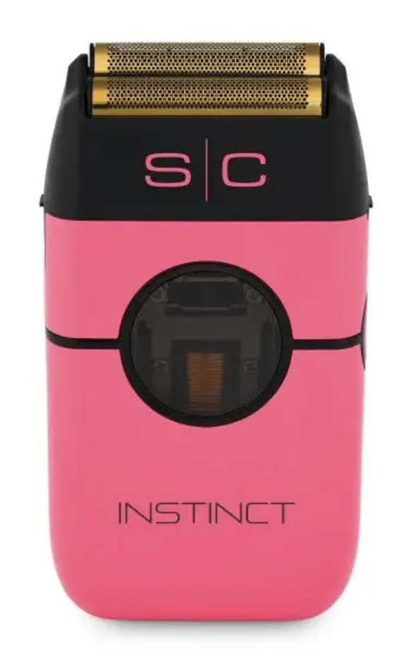 StyleCraft INSTINCT METAL SHAVER - DOUBLE FOIL SHAVER WITH INTUITIVE TORQUE CONTROL AND IN2 VECTOR MOTOR IN PINK
